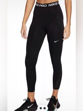 Nike Pro Running Legging Tights Women’s Size Small DM6936 Black
